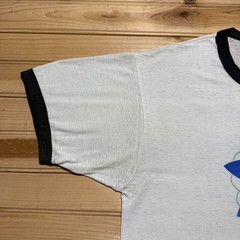 Vintage 1996 MTV Music Television Pinwheel Short Sleeve Ringer T-Shirt USA Large