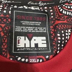 Chicago Bulls Two Hype Original 90’s Kente Letter Performance T-Shirt 2XL Men’s