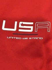 RLX Ralph Lauren Shirt Mens M Ryder Cup 2016 Red USA Performance Golf t-Shirt