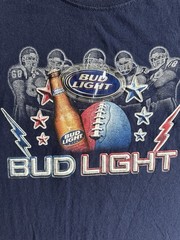 Vintage Fruit of the Loom NFL Bud Light Beer Sponsor NFL Navy T-Shirt Men’s XL