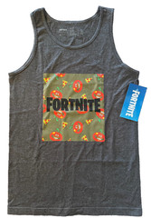 NEFF x FORTNITE Men’s Tomato Town Charcoal Tank Top, Sizes Small & XL. NWT!