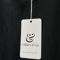Collars & Co T-Shirt Mens S Black Cotton Silk Quiet Luxury Touch Lucca Tee NWT