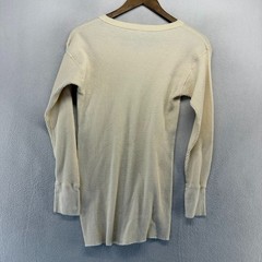 Vintage Deep North Thermal Shirt Mens Large Beige Tan Waffle Base Layer Thin 90s