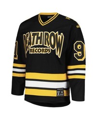 Death Row Records Hockey Jersey, Black, Size Large – Brand New