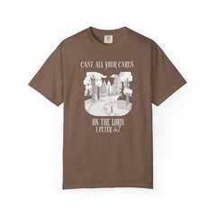 Cast All Your Cares Shirt Graphic Christian Shirts for Men Bible Verse T Shirt
