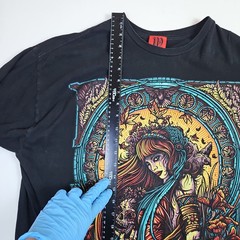 Mumford Clothing T-Shirt Psychedelic Women Warrior Black Size XL Graphic Fantasy
