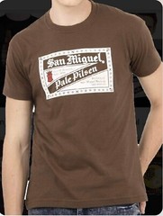 San Miguel Beer Stamp FLOCK Shirt (Brown) Philippines 🇵🇭Represent 🇺🇸Seller