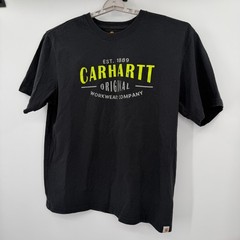 Carhartt Mens Black Graphic T-Shirt Original Fit Cotton Workwear Tee Large L