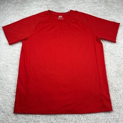 REI Co-op Shirt Mens Medium Red Short Sleeve Tee Performance Tee Wicking