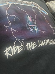 Metallica Ride The Lightning T-Shirt Mens Large Black Band Graphic Rock Heavy