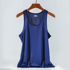 Men Ice Silk Tank Top Men’S Trendy Mesh Breathable Quick Drying Sports