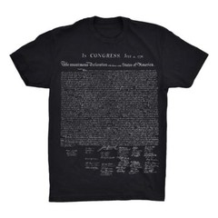 Declaration of Independence T-Shirt 100% Cotton All Sizes S-4XL NEW