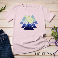 Geometric Triangle Outdoor Trees Forest Wildlife Nature T-Shirt Unisex T-shirt