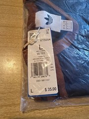 Adidas Aurora Coffee / Dusky Bronze Shirt Large New
