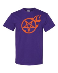 FLAMING PENTAGRAM Unisex T-Shirt Multi Colors S-XL FREE S&H! Kyle Millar art