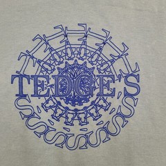 Vintage 80s Tedges Shirt Large 21×25 Mandala-Style Crop USA