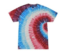 Multi-Color Tie Dye T-Shirts Kids & Adult 100% Pre-Shrunk Cotton Colortone