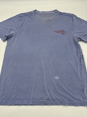 Reel Life T-Shirt Men Large Blue Graphic Print American Flag…#4468