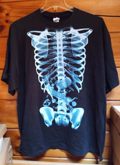 Delta Pro Weight X-RAY T-SHIRT Adult 2X, 100% Preshrunk Cotton, Black