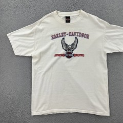 Vintage Harley-Davidson Motorcycles Mens XL White T Shirt Chandler Arizona Y2K