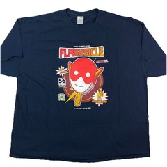 DC Comics The Flash Flashsicle Ice Cream Navy Blue Graphic T-Shirt Men’s 4XL