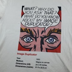 UT Uniqlo X Roy Lichtenstein Mens Shirt Medium Image Duplicator