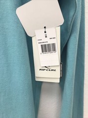 NEW Rip Curl Organic Cotton LS Men Medium Sun Shirt Navy Soft Feel