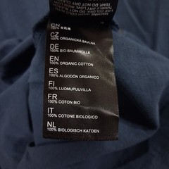 KUHL Wildfibre Mountain Lines T-Shirt Mens XL Blue Crew Neck Organic Cotton