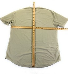BYLT Basics Men’s Drop Cut Short Sleeve Henley Stretch Beige T-Shirt XXL