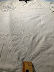 Vtg Rocawear Shirt Mens XXL 2XL Beige Graphic Print Tee Rap Crest Logo 90s Y2k