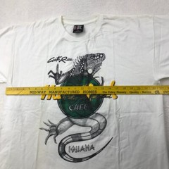 Vintage Hard Rock Cafe Shirt Mens XL Iguana Costa Rica Y2K GIANT Tag Grunge *