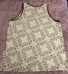 Quiksilver Mens Paisley Tank Top Size Small Cotton Green w/Brown – New