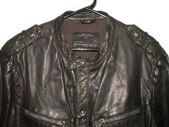 Men’s All Saints REBELL LEATHER SHIRT jacket overshirt XL (ref63) £149.99!!!!!