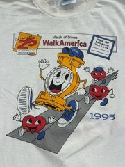 Vintage 1995 March of Dimes WalkAmerica Clark-Hurth Haulers T-Shirt Adult L