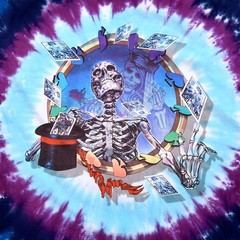 Grateful Dead Queen Of Spades Tie-Dye T-Shirt Liquid Blue