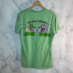 Helmut Lang Tee NY Green Shirt Land Graphic Size S Streetwear Archive Print
