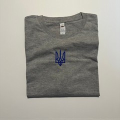 Ukrainian T-shirt, Embroidered Ukraine shirts Volodymyr Zelenskyy Golden Trident