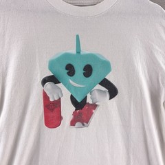 Diamond Supply Co. Logo T Shirt Mens Size Medium White Skate Streetwear Y2K