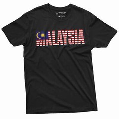 Men’s Malaysia T-shirt Malaysia coat of arms flag patriotic nation country tee