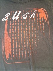 3XLarge Men’s Bush Boxy Band Graphic T-Shirt Distressed Neckline Hem