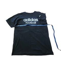 Adidas Football The Go-To Tee Black Graphic T-Shirt Mens XL Cotton Athleisure