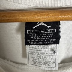 VINTAGE JORDAN RETRO 1 ALPHA UNC CAROLINA SHOT T SHIRT 2007 WHITE 3XL RARE!