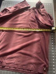 Lucky Brand Men’s T-Shirt Size L Color Burgundy 100% Cotton Long Sleeve Pullover