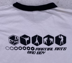 Bad Boy Shirt Men’s Size Large White 1990’s Mixed Martial Arts MMA FLAWS