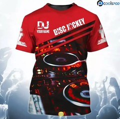 Custom Name DJ 3D T-SHIRT Halloween Gift Christmas Gift V230