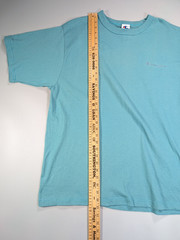 Vintage Champion T-Shirt XL USA Teal Blue 1990s NWT