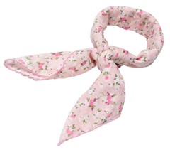 21X21 Floral Bandana, Soft Cotton, Viscose, Hair Wrapper, Scarf, Neckerchief