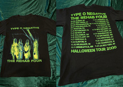 2 Sides TYPE O NEGATIVE Halloween Tour 2000 Black T-Shirt S-5XL Reprint BS569