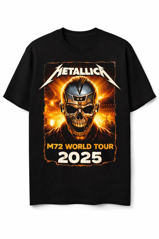 Vintage World Tour Style T-Shirt Black Distressed Graphic Unisex Cotton 2025