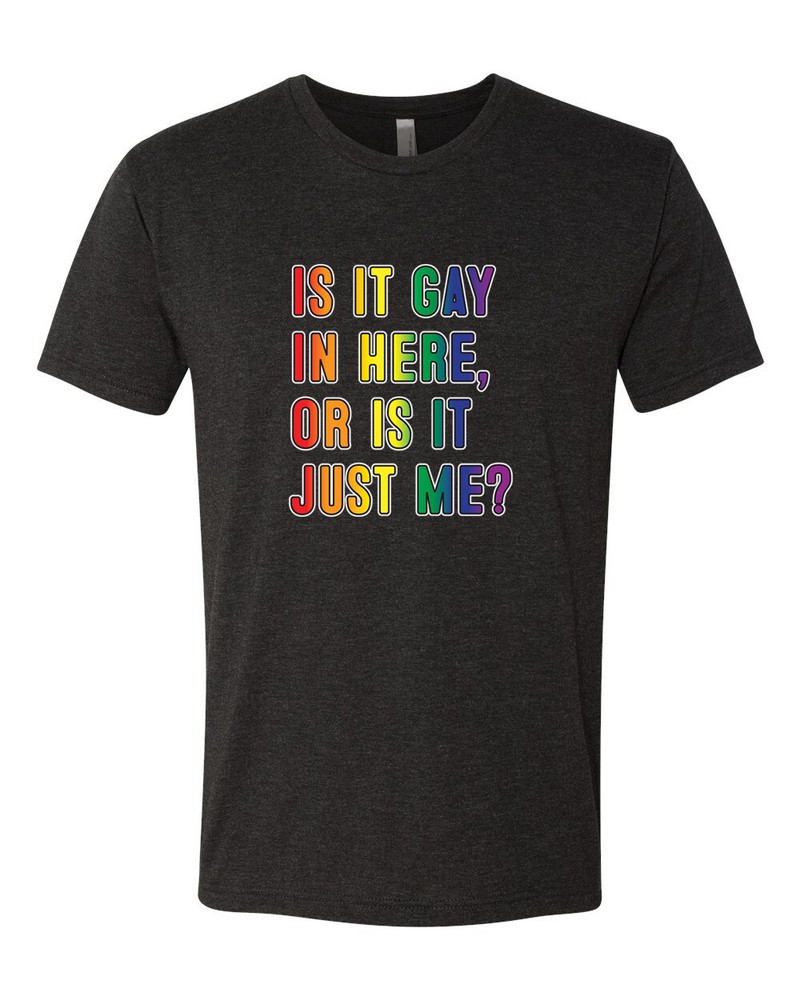 Is it Gay in Here or Is it Just Me LGBTQ Men Premium Tri Blend Tshirt